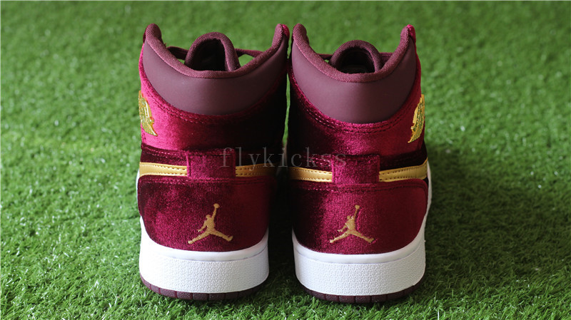 Authentic Air Jordan 1 Velvet Night Maroon